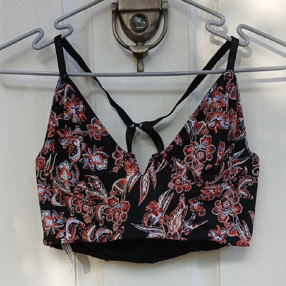 FREE PEOPLE INTIMATELY Floral Underwire Bra Sz M